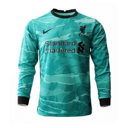 Tailandia Camiseta Liverpool Replica Segunda Ropa ML 2020/21 Verde